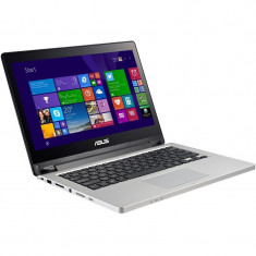 Laptop ASUS Transformer Book Flip TP300LA-DW136H 13.3 inch HD Touch Intel i3-4030U 4GB DDR3 500GB HDD Windows 8.1 Silver foto
