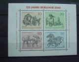 GERMANIA (BERLIN) 1969 &ndash; ANIMALE SI PASARI SALBATICE, colita nestampilata, D23, Nestampilat