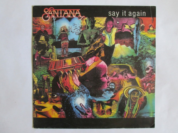 VINIL EP(SINGLE) SANTANA SAY IT AGAIN 1985 CBS