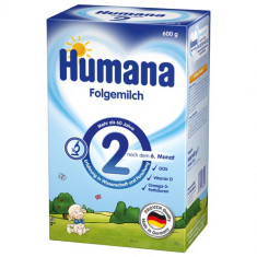 Humana Lapte praf Humana 2 cu prebiotice GOS, 600 g foto