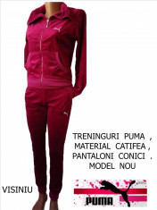 TRENINGURI PUMA , MATERIAL CATIFEA , PANTALONI CONICI , LIVRARE GRATUITA foto