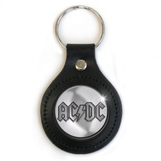 Breloc AC/DC - ACDC Logo Leather Keychain foto