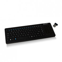 Tastatura Vakoss TK-525BK mini wireless, neagra foto