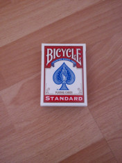 Carti de joc profesionale Bicycle Standard , culoare rosu , autograf Mismag - Vanzator Serios foto