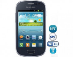 Telefon mobil Samsung Galaxy Fame S6810, albastru metalizat foto