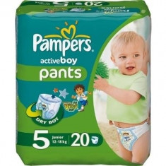 PAMPERS Scutece Active Boy 5 Junior Carry Pack 20 buc foto