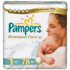 PAMPERS scutece Premium Care 1 New Baby Value Pack 78 buc foto