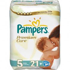 PAMPERS Scutece Premium Care 5 Junior Carry Pack 21 buc foto