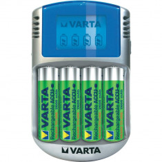 Varta 57070201451 incarcator acumulatori cu LCD + 4 baterii AA 2600mAh foto