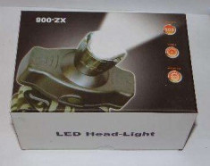 Lanterna Cap XZ-008 cu led si acumulator reincarcabil foto