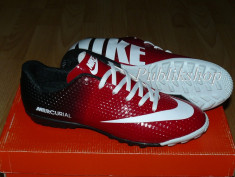 Adidasi Nike Mercurial Model Nou!!!Fotbal/sala/sintetic rosu/alb M05 foto