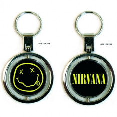 Breloc Nirvana - Nirvana Smiley Spinner Key Chain foto