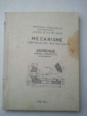 MECANISME - CAPITOLE DE CURS RESTRUCTURATE - ANGRENAJE - AMEDEU ORANESCU * SILVIU MACUTA ( 1310 ) foto