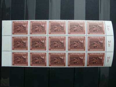 GERMANIA 1961 -MESAGERUL ORASULUI NURNBERG COMPLETA NESTAMPILATA foto