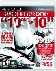 Batman Arkham City Game of the Year Edition Ps3 foto