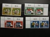 GERMANIA 1961 - BASME- HANSEL SI GRETEL - SERIE COMPLETA NESTAMPILATA IN BLOCURI
