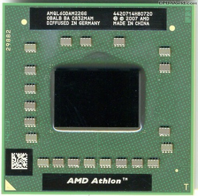 QL-60 1.9 AMD AMQL60DAM22GG Athlon 64 X2 1.90GHz CPU dual core Socket S1 (S1g2) foto