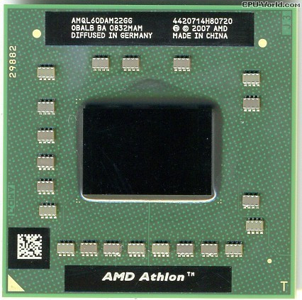 QL-60 1.9 AMD AMQL60DAM22GG Athlon 64 X2 1.90GHz CPU dual core Socket S1 (S1g2)