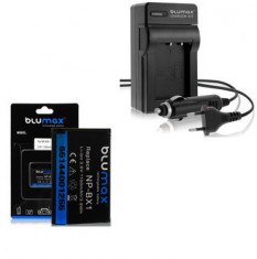 BLUMAX | Incarcator + Acumulator Sony NP-BX1 NPBX1 DSC-RX1 DSC-RX100 HDR-AS15 foto