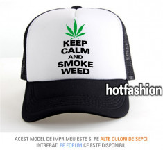 SAPCA, SEPCI TRUCKER, cu plasa, snapback - KEEP CALM AND SMOKE ... - e x c l u s i v ! foto