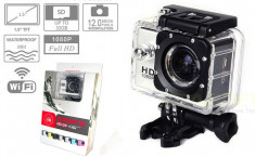 Camera Sport SJ4000 WiFi Hotspot FullHD 1080P Subacvatic30m 12MP Stabil Optic 16GB |2 Acumulatoare | similara GoPro | Garantie 24 luni | Ver Colet foto