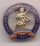 Insigna-Congresul National al Femeilor 1962