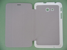 Husa tip carte alba cu stand pentru tableta Samsung Galaxy Tab 3 7.0 Lite (SM-T110, SM-T111) si Samsung Galaxy Tab 3 Lite VE (SM-T113) foto