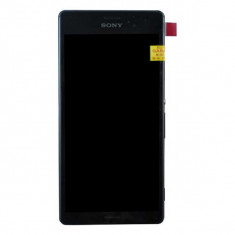 Display Cu Touchscreen Si Rama Sony Xperia Z3 Dual D6633 Negru foto