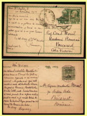 1914-1922, Lot 2 carti postale adresate profesorului Constantin Moisil, directorul Cabinetului Numismatic al Academiei, tema numismatica foto