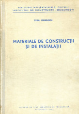 Materiale de constructii si de instalatii - Autor : Ovidu Manolescu - 109139 foto