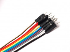10 cabluri dupont tip tata - tata, de 20cm. Pentru conectare la Arduino Mini Pro sau Nano foto