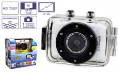 Camera Sport si Auto CAMCORDER HD cu Touchscreen SUBMERSIBILA 32GB / Pachet FULL cu suporti de prindere / VERIFICARE COLET / GARANTIE 24 LUNI foto