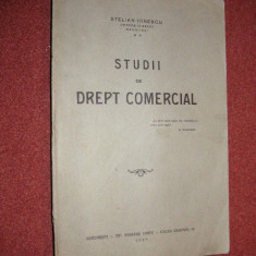 Stelian Ionescu - Studii de drept comercial (1929)