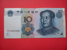 10 YUAN 1999 CHINA foto
