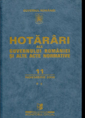 Hotarari ale guvernului Romaniei si alte acte normative- vol.II- 11 noiembrie 2006 - Autor : - - 98166 foto