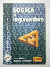 LOGICA SI ARGUMENTARE - MANUAL PENTRU CLASA A - IX - A - PETRE BIELTZ * DUMITRU GHEORGHIU ( 1355 ) foto