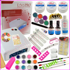 Kit unghii false cu gel UV peste 100 produse profesionale unghii cu gel UV+CADOU foto