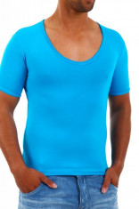 Tricou barbati Carisma Albastru 4066 foto