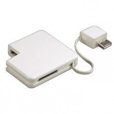 Card reader Hama 32-in-1 53216 cu hub USB, alb foto