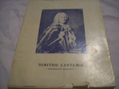 dimitrie cantemir-bibliografie selectiva-1973 foto