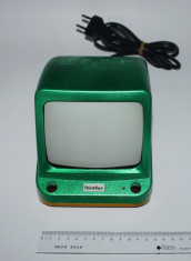 Mini TV televizor alb negru revopsit, pentru reparat/proiecte diagonala 13cm 5&amp;quot; foto