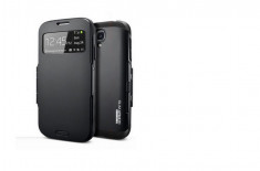 Carcasa husa Slim Armour cu S-View + folie Samsung Galaxy S4 i9500 i9505 foto