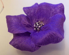Brosa/martisor floare hand made textil foto