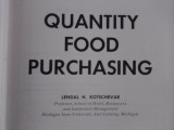 Cumpara ieftin Quantity food purchasing - Lendal H. Kotschevar / R3P1S
