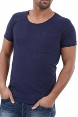 Tricou barbati Lindbergh CPH Bleumarin 35-45000 foto