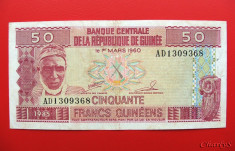 GUINEEA - 50 Francs 1985 foto