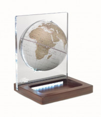 Glob pamantesc de birou - Aria Desk White 22 cm foto