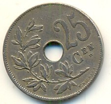 Moneda la 2 leu bucata BELGIA-A145 foto