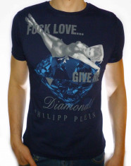 Tricou Philipp Plein - Give me diamonds - Tricou Fashion - CALITATE GARANTATA foto