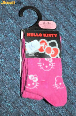 Noi! Ciorapi lungi strampi roz fucsia cu HELLO KITTY, fetite 18-24 luni/ 92 cm foto